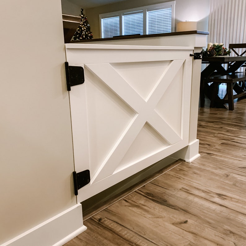 Custom Wooden Gate Baby Gate Pet Gate Stairway Gate Etsy