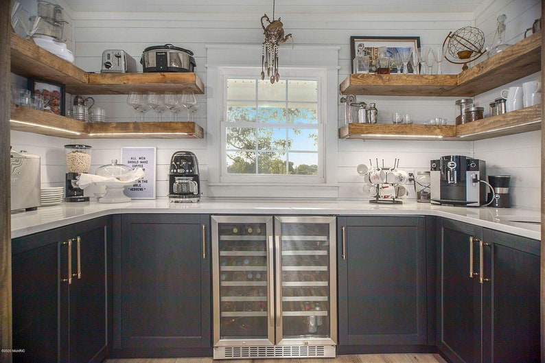 Floating Shelves Floating Shelf Floating Kitchen Shelves Etsy