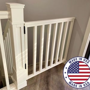 Handmade Wooden Baby Gate, Custom Child Safety Gate, Wooden Pet Barrier, Babyproofing Home, Toddler Safety, Baby Gate, Made in USA, Dog Gate