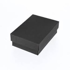 Matte Black Cotton Filled Jewelry Box. Display and Gift Box for Earrings, Rings, Necklace and Bracelet. Comes in Multiple Sizes & Box Count