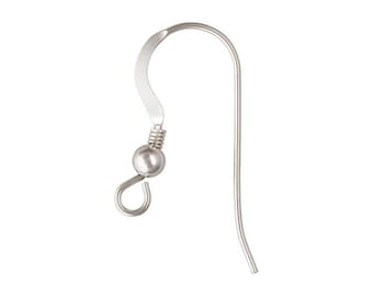 Sterling Silver Hammered Earring Hooks | DIY Jewelry Findings