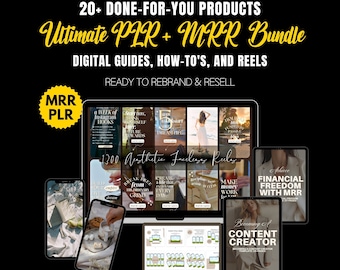 Ultimate PLR & MRR Bundle: Ideal for Passive Income - Featuring DFY Content