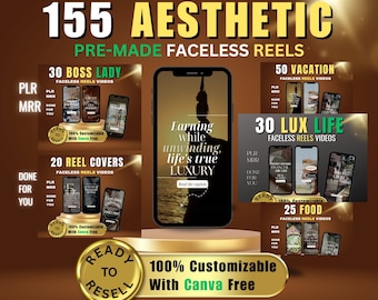 155+ Premium Faceless Videos with MRR. Boost IG Growth with Aesthetic DFY Content & Story Templates.