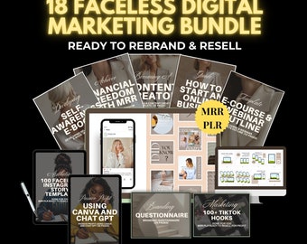 18 Faceless Digital Marketing Products: DFY Content with MRR | Women in Digital Marketing