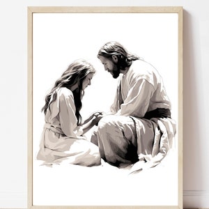 Portrait of Christ - Digital Download | LDS Art | Religious Painting | Jesus Wall Art | Personalized YW Gift