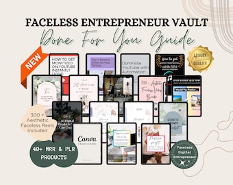 Faceless Entrepreneur Bundle: Digital Tools for Financial Freedom - Content Creation with PLR