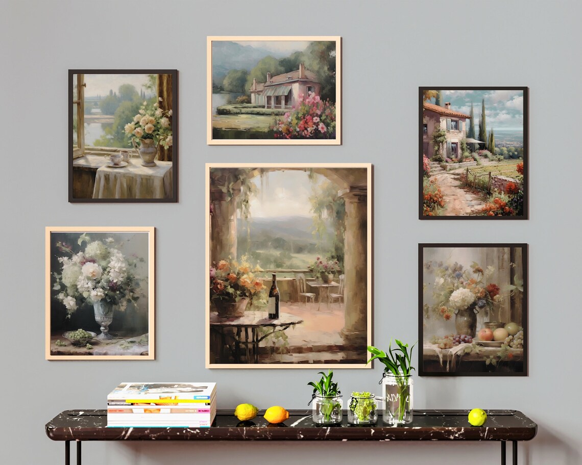 Enchanting French Country Gallery Wall Art Set 29 Digital Art Etsy
