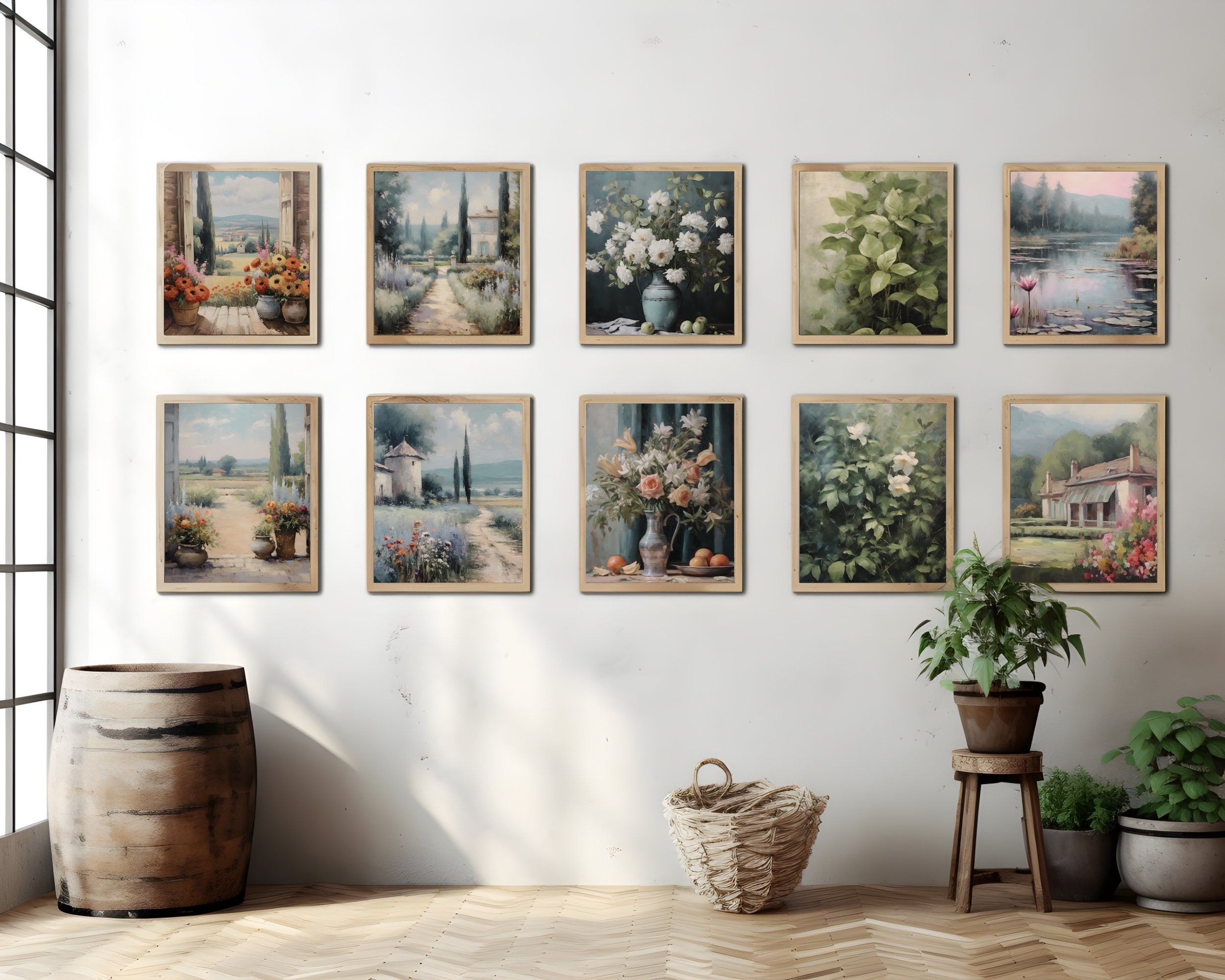 Enchanting French Country Gallery Wall Art Set 29 Digital Art Etsy