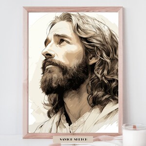 Portrait of Christ - Digital Download  LDS Art  Jesus Listening - YW Gift for Digital Decor