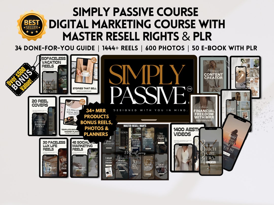 Simply Passive Course: Master Digital Marketing for Beginners – MRR ...