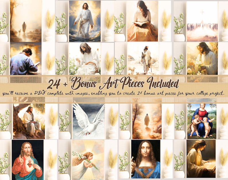 Divine Whisper A Digital Portrait of Christ Inspirational LDS Art for Young Women, Perfect for