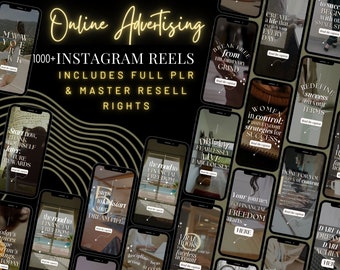 Unlock Passive Income: Master Resell Rights & DFY Digital Products for Instagram Reels and Online Advertising, Aesthetic DFY Templates.