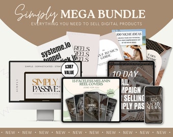 Simply Passive Digital Marketing Course for Beginners with MRR Master Resell Rights Digital Marketing BUNDLE best seller