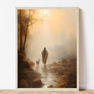 Jesus Embracing the Lost - Parable of the Lost Sheep Digital Art - Divine Compassion