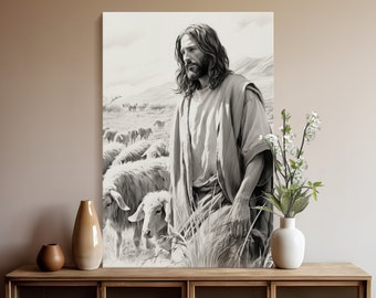 Jesus Christus LDS Kunstdruck: Biblische Querverweise (Digitaler Download)