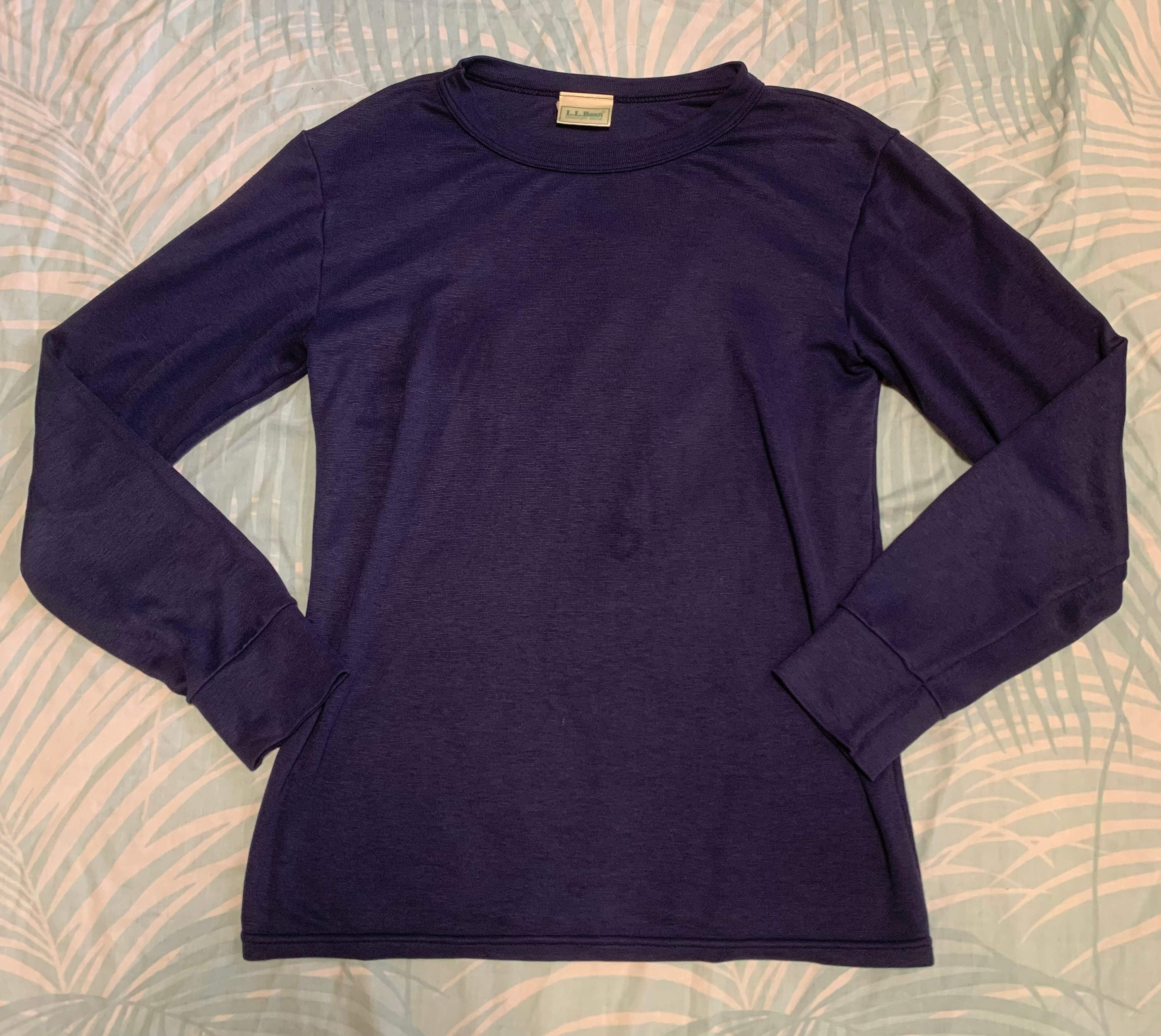 80s 90s EURO thermal × shirt pullover Vintage Faded Glory Women Long Sleeve Thermal Shirt S/CH(33