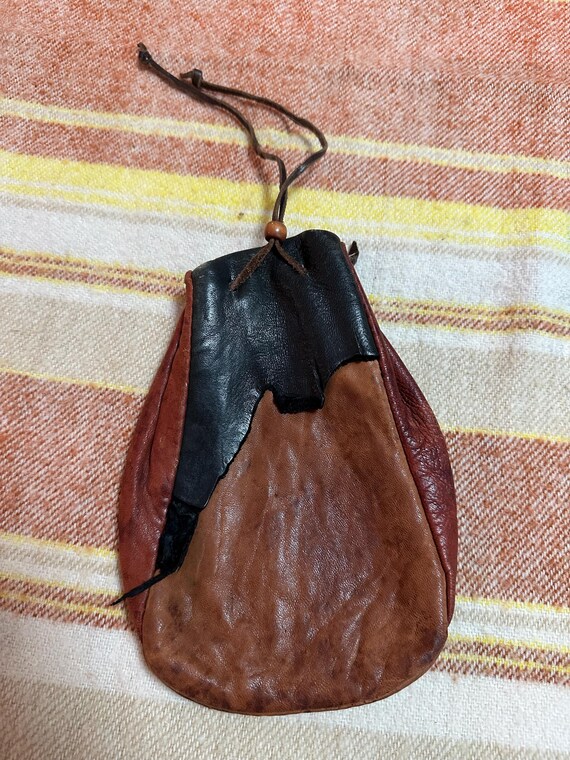 Leather Pouch With Drawstring - image 2
