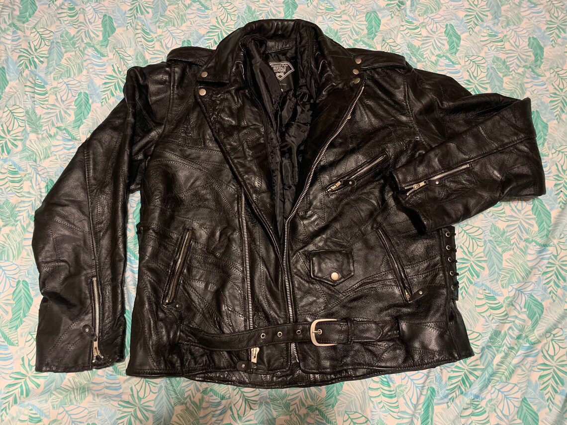 Diamond Plate Buffalo Leather Jacket read Description - Etsy