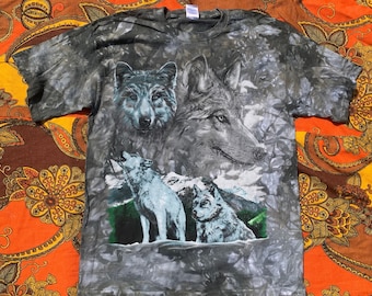 Camicia vintage Tie Dye Wolf