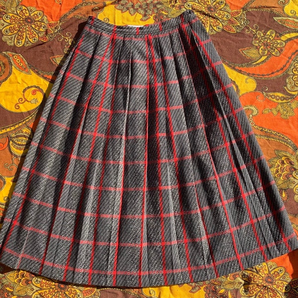 Bagatelle Vintage Plaid Skirt