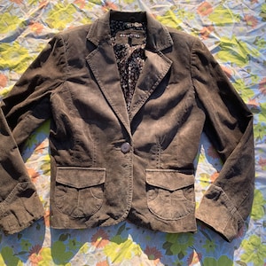 Dalia Brown Suede Leather Jacket