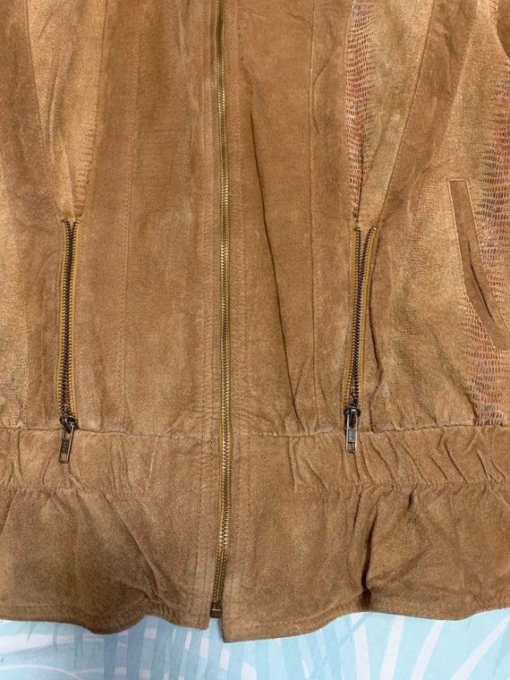 G4000 Brown Suede Leather Jacket - image 7