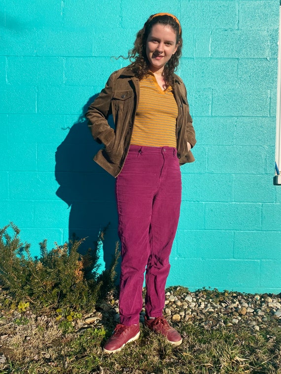 Vintage Eddie Bauer Brown Goose Down Parka Leather Ja… Gem