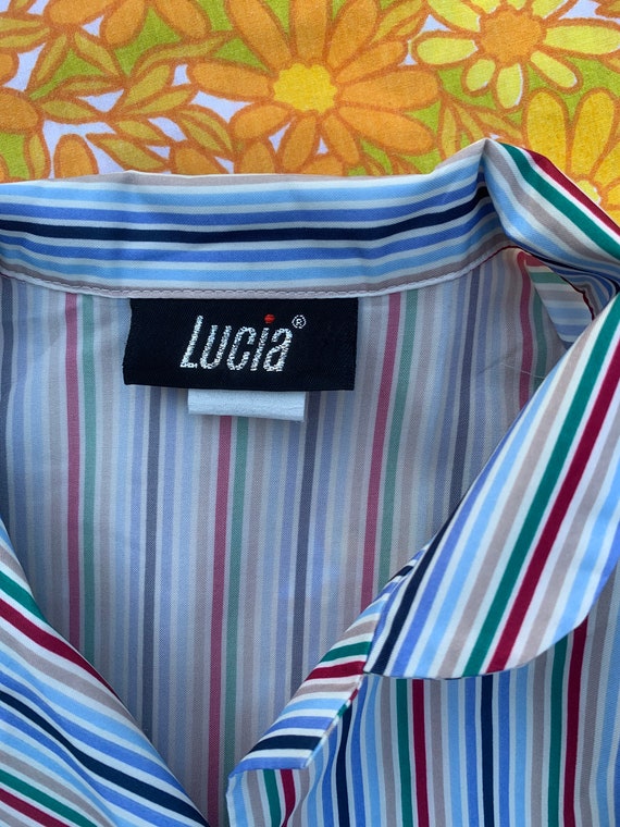 Lucia Multi-striped Button-up - image 4