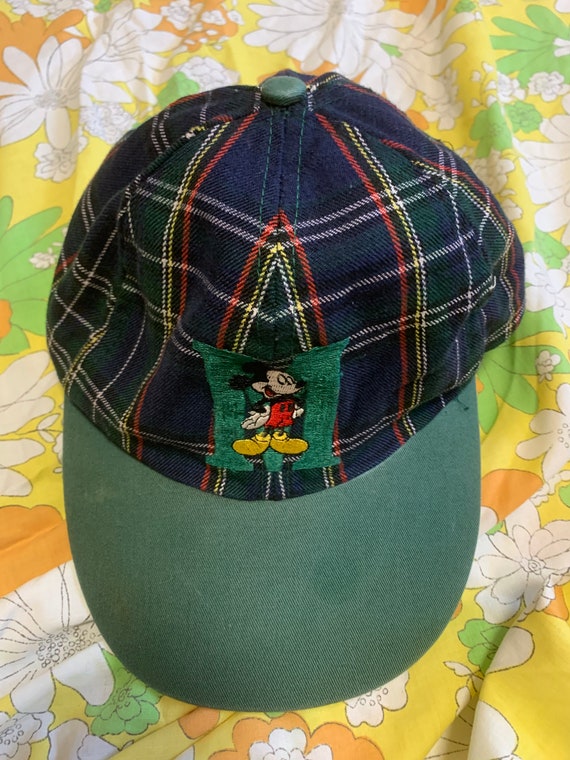 Mickey Mouse Plaid Snapback Hat - image 1