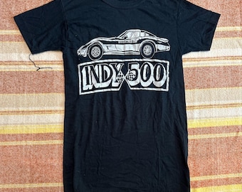 Camiseta vintage de costura única del coche de seguridad oficial de la Indy 500