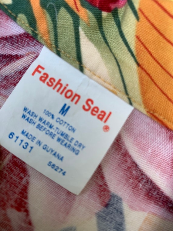 Fashion Seal Tropical Button Up Shirt View 2
