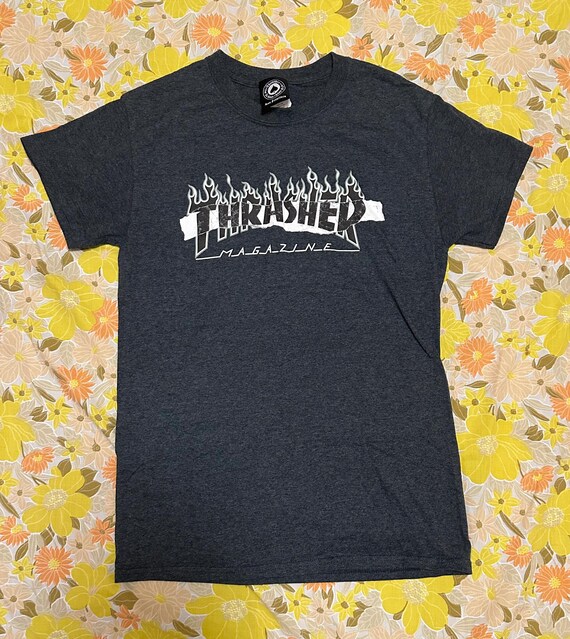Thrasher Magazine Grey Shirt - Etsy