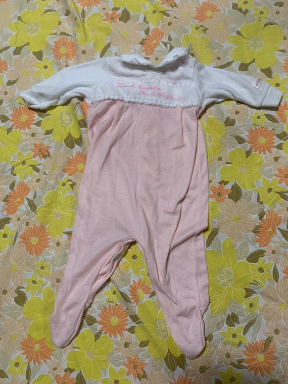 Pink Baby Girl Sleeper Outfit Gem