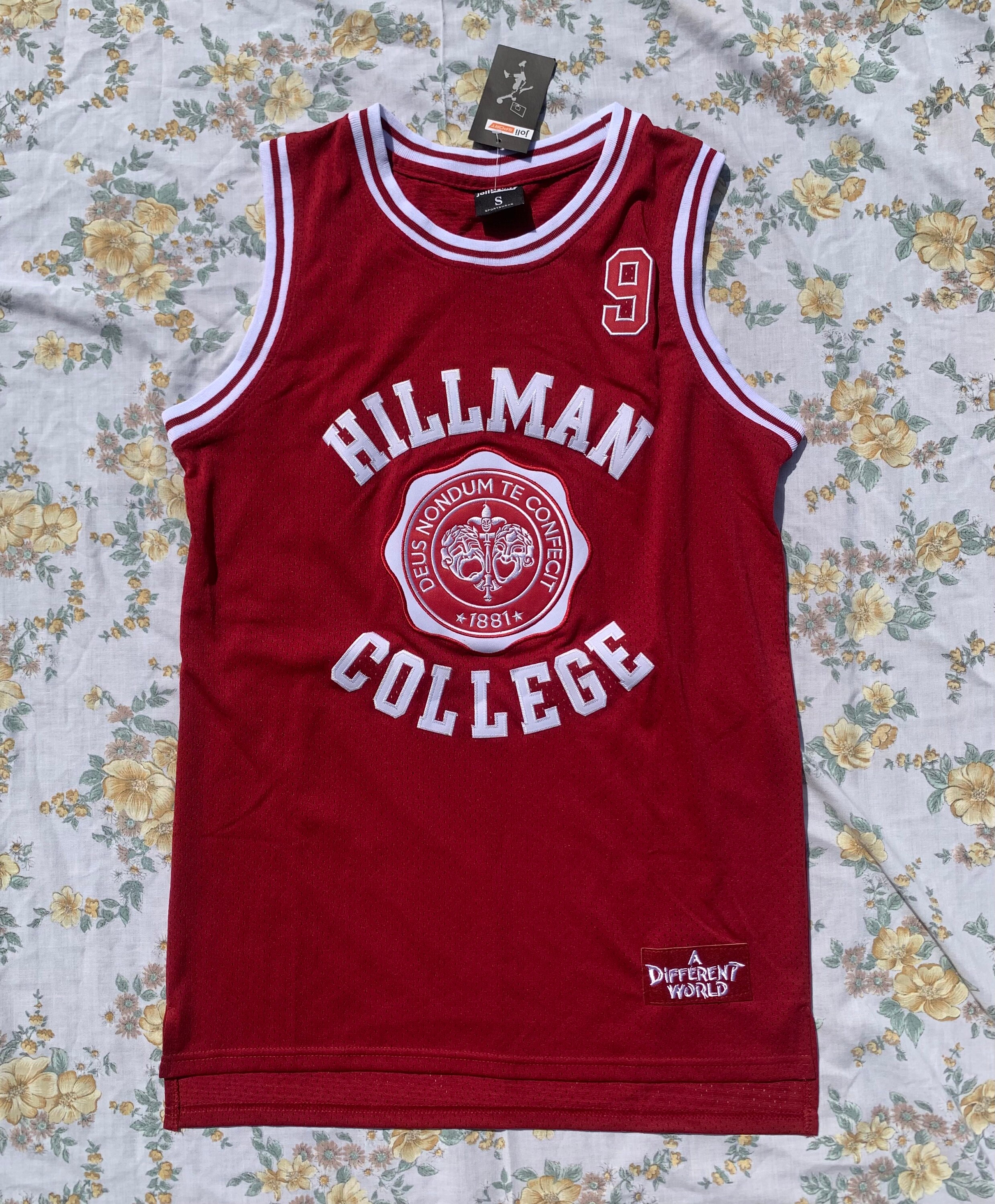 Hillman College Red White Jersey Etsy