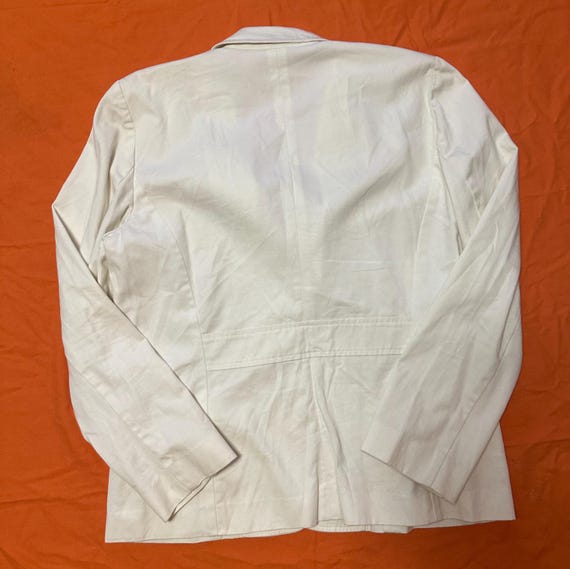 Chaps Cream Button Up Blazer - image 4