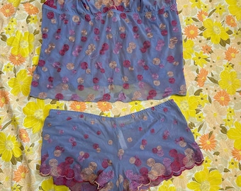 Cacique Purple & Pink Lingerie Set