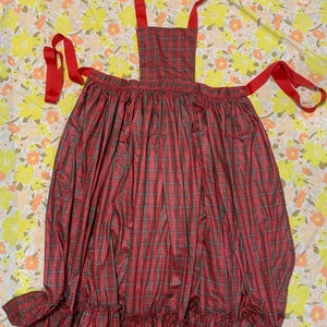 Red & Green Plaid Apron
