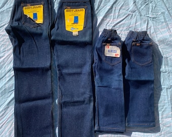 Key Kid's Denim Jeans 1970s Deadstock-New with tags