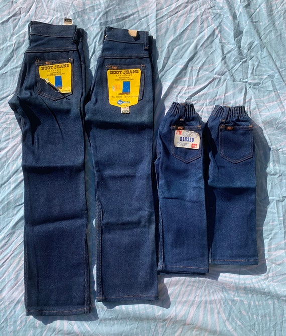 Key Kid's Denim Jeans 1970s Deadstock-New with tag