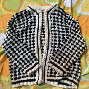 Vintage Black & White Sweater