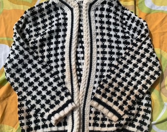 Vintage Black & White Sweater