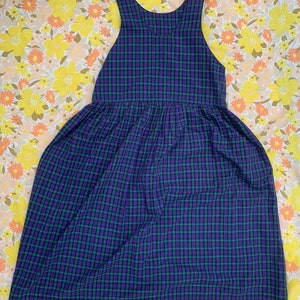 Cottage Core Plaid House Dress