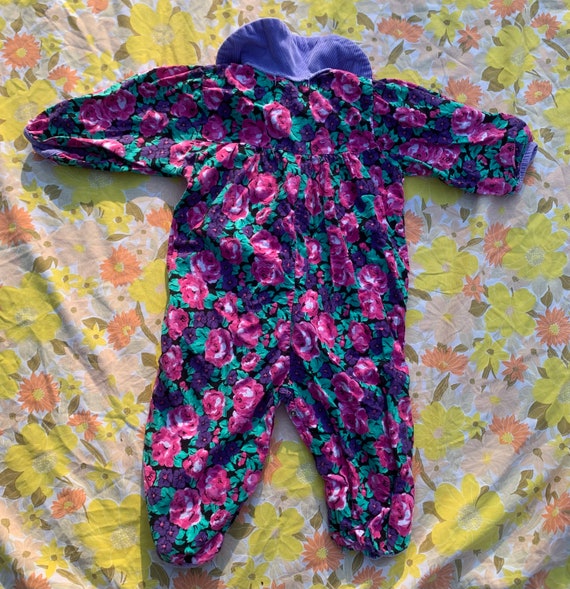 Baby Beluga New York Purple Floral Baby Jumper View 2
