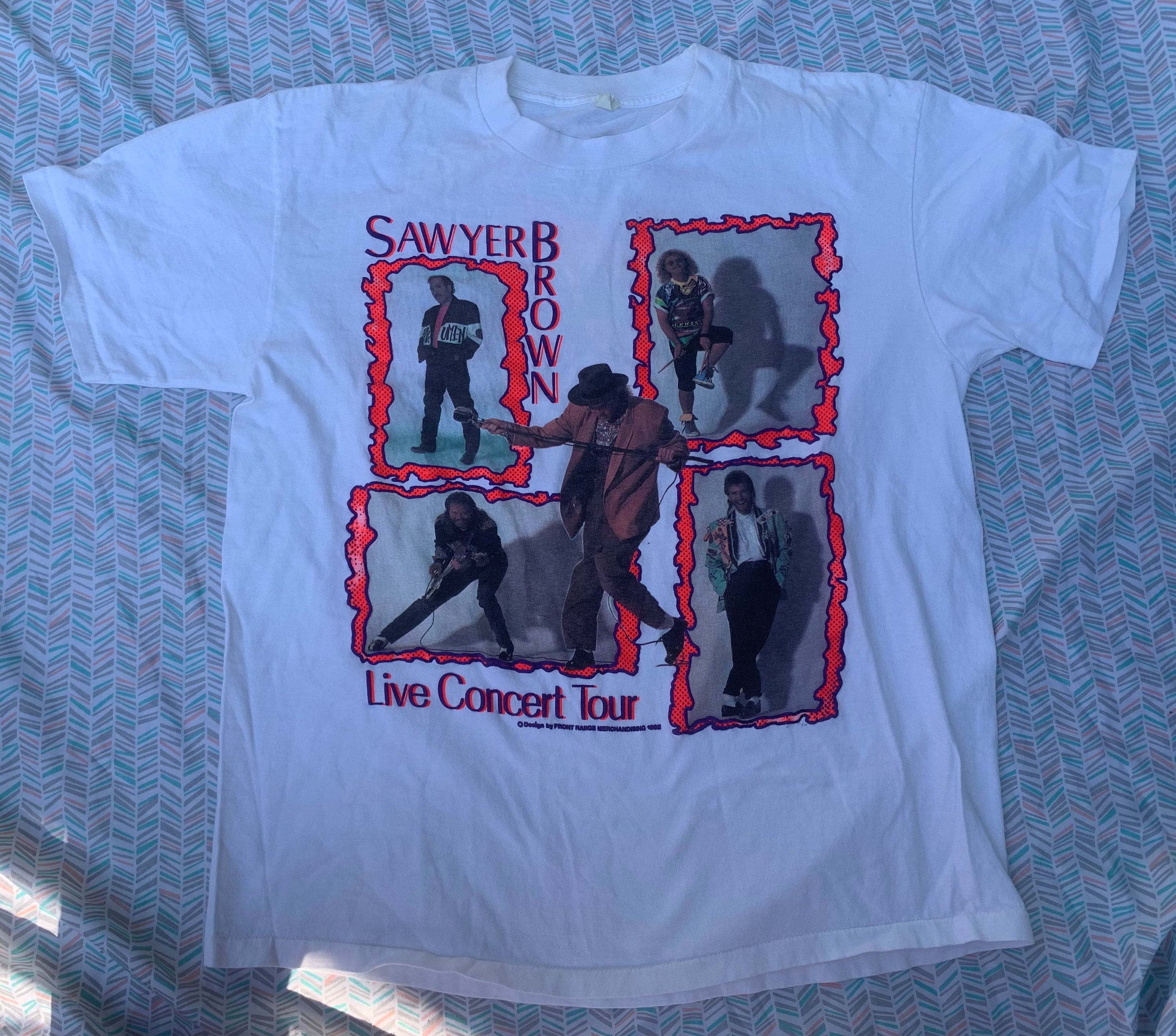 90s ソーヤー・ブラウン　バンドTシャツ Sawyer brown t shirt - Etsy 日本