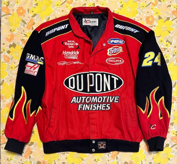 Dupont Jeff Gordon Flame Sleeve Nascar Jacket - Etsy