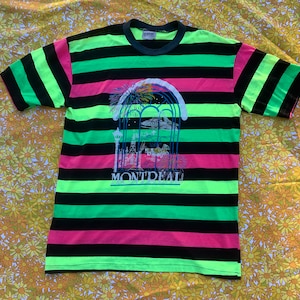 Montreal Canada Vintage Neon Tee