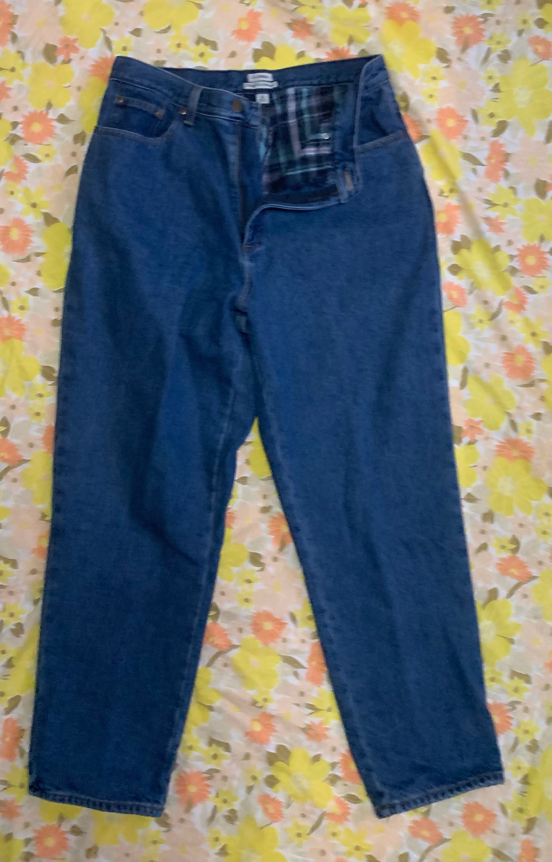 Fleece Lined Jeans - Etsy