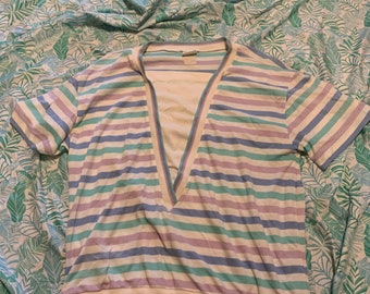 Retro Striped Shirt Jantzen Brand