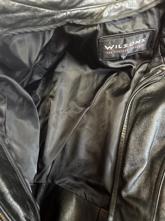 Wilsons Black Leather Coat - image 3