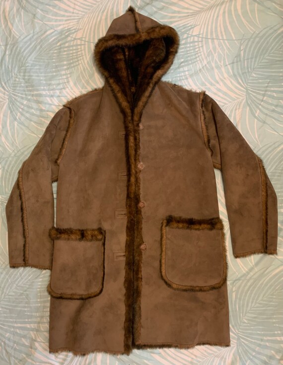 Jones New York Reversible Brown Coat